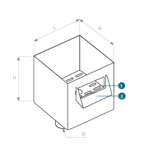 aquadrop rainwater Collector dimensions and characteristics