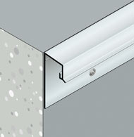 Aluminium weather drips for external walls and balcony edges