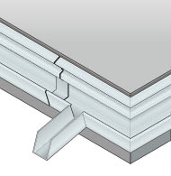 Gutter and drainage of balconies