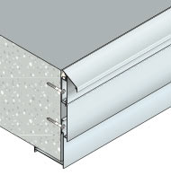 Adjustable cladding system to protect balcony edges