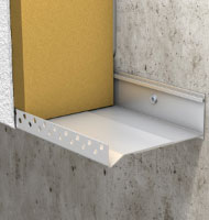 Adjustable profiles for the insulation of facades