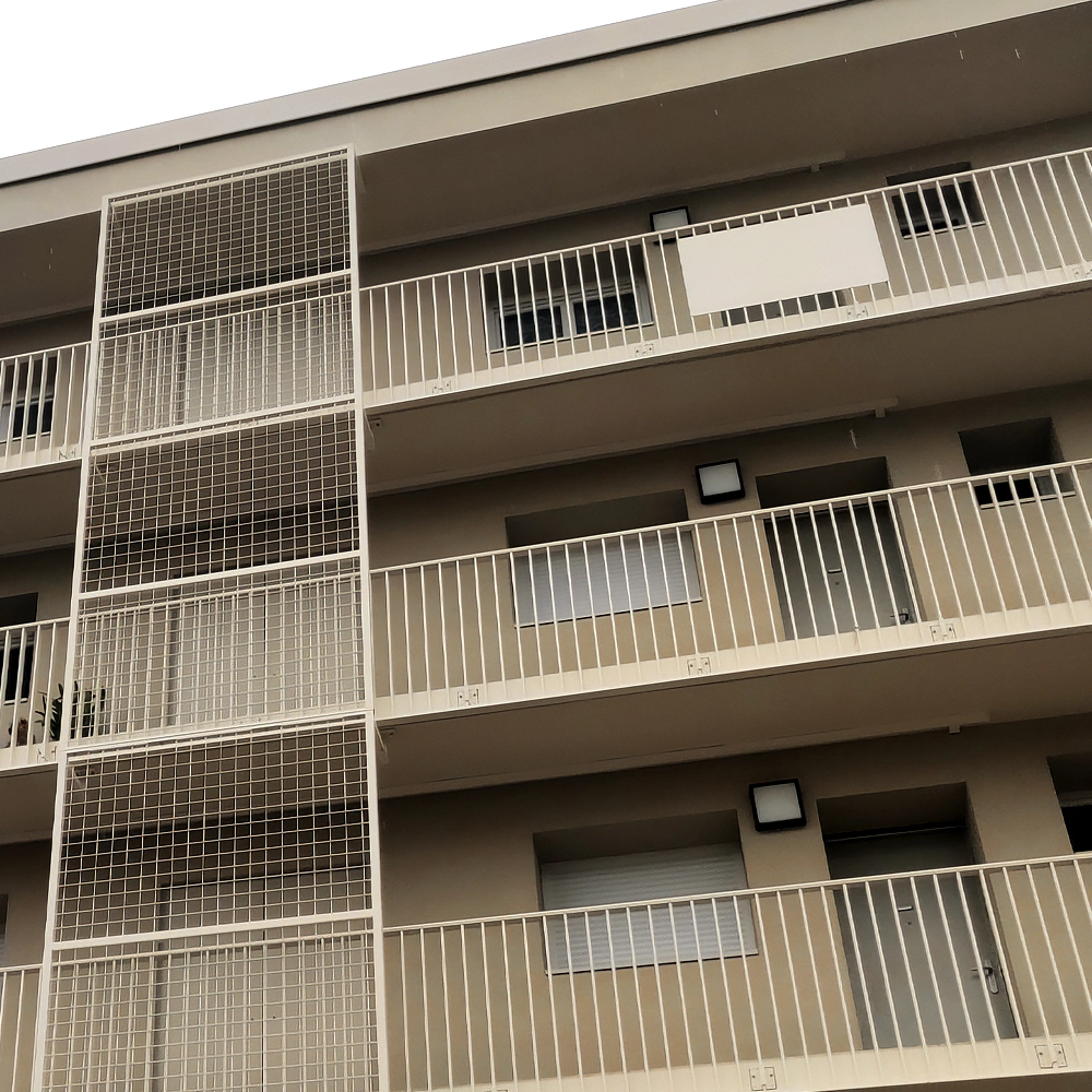 Zébral garde-corps barreaudé avec Sabot A