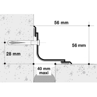 Façanet 95 Fixation mécanique apparente angle