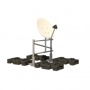 Sherpal Freestanding Single Satellite dish support Mast