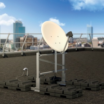 Sherpal Freestanding Single Satellite dish support Mast